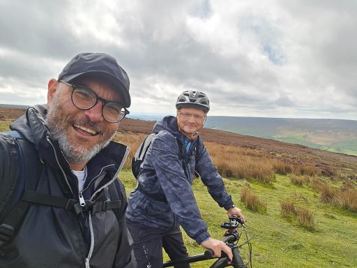 Mountain biking and outdoor surgical audit meeting