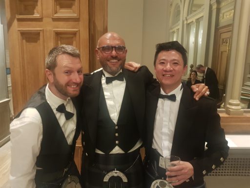 Colleagues, friends and fellow Scotsmen