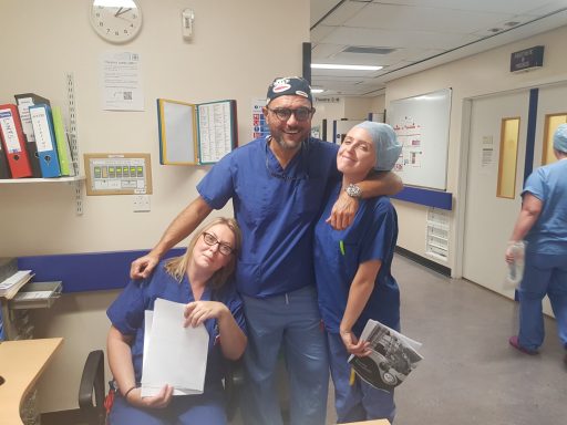 Jimmy's acute theatre team
